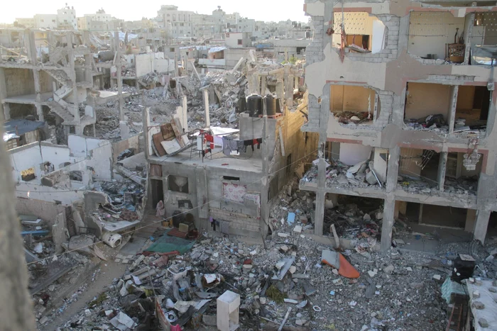 Gaza City după bombardamentele israeliene FOTO PROFIMEDIA