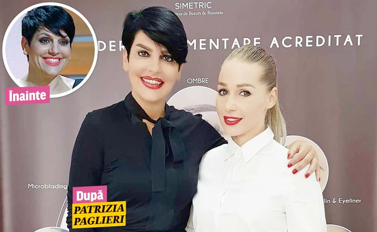 
    Patrizia Paglieri este clienta Larisei Tănase, expertă în micropigmentare  