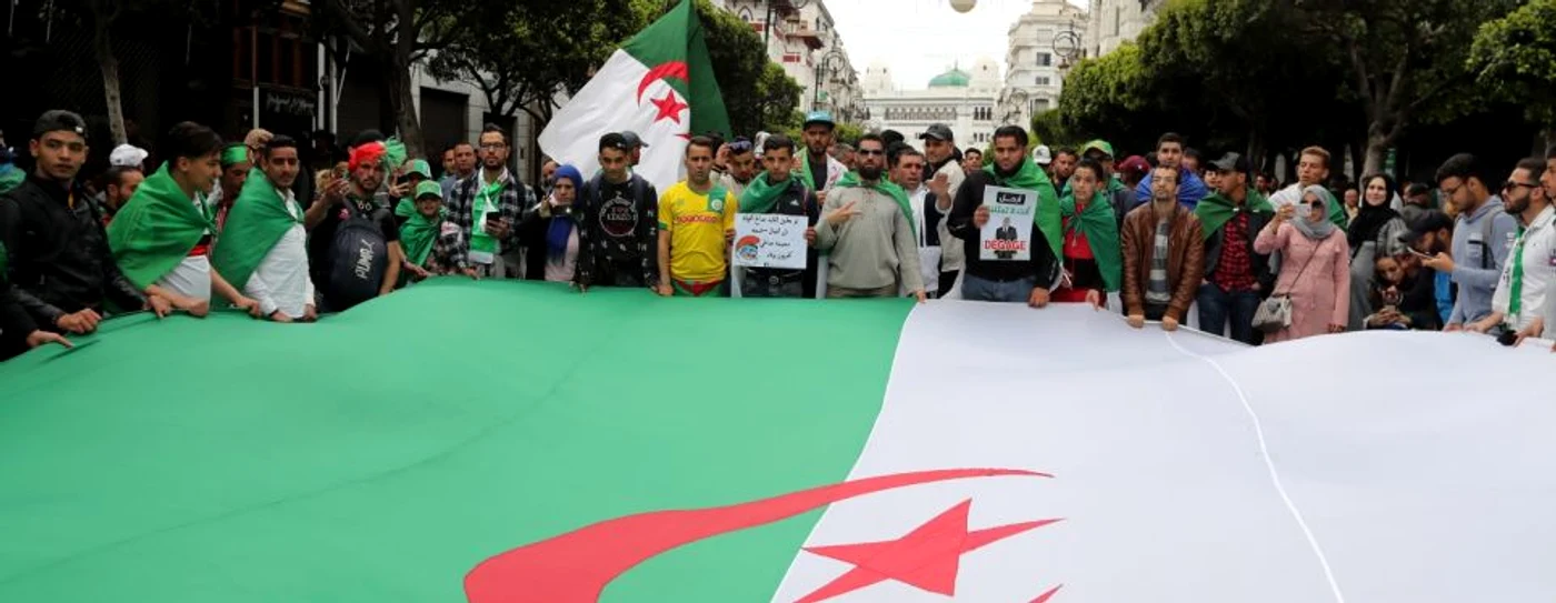 Acţiune de protest la Alger, capitala Algeriei FOTO EPA-EFE