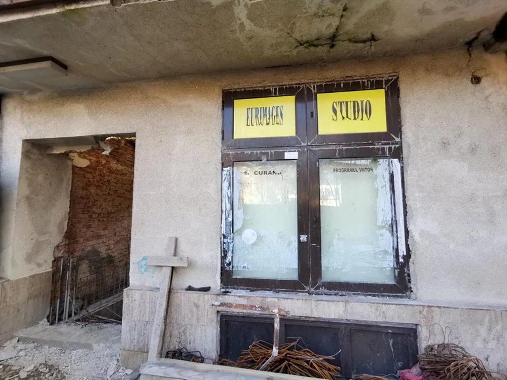 Şantierul cinematografului Studio din Timişoara FOTO Ş.Both