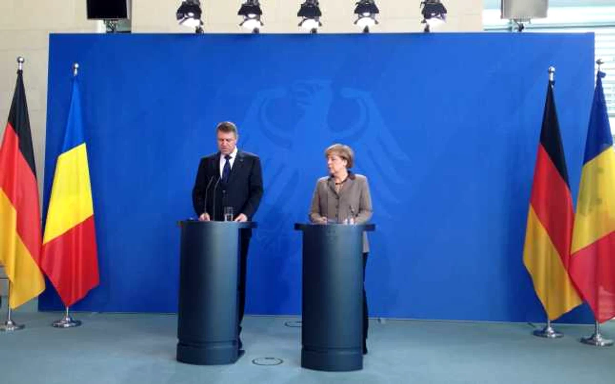 Klaus Iohannis şi Angela Merkel FOTO Adevărul