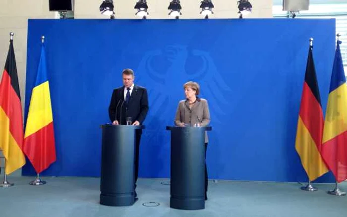 Klaus Iohannis şi Angela Merkel FOTO Adevărul