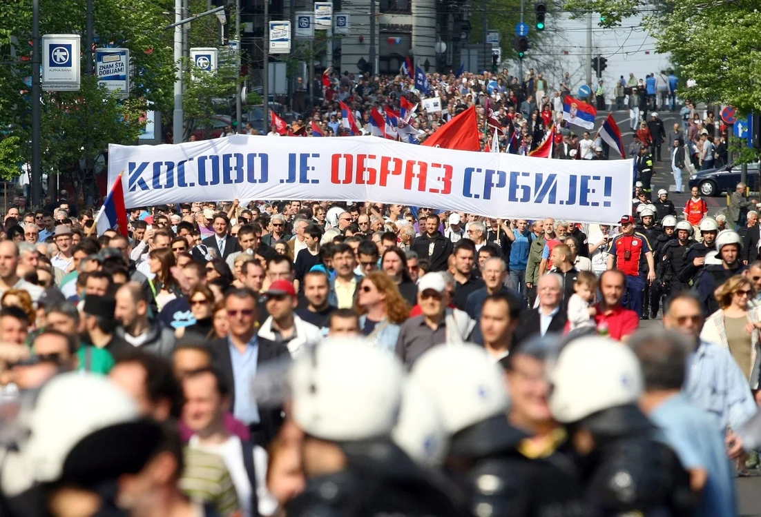 Etnicii sârbi din Kosovo, protest faţă de acordul dintre Belgrad şi Priştina