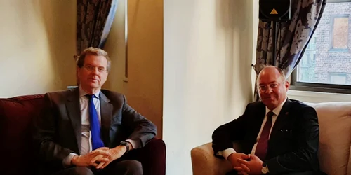 Bogdan Aurescu si presedintele executiv al American Jewish Committee FOTO MAE jpeg