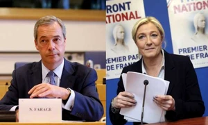 Nigel Farage Marine Le Pen FOTO Reuters
