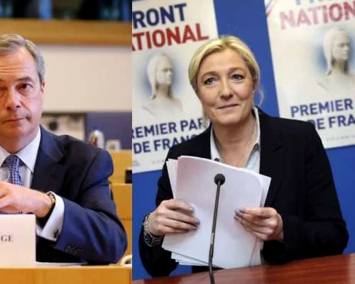 Nigel Farage Marine Le Pen FOTO Reuters