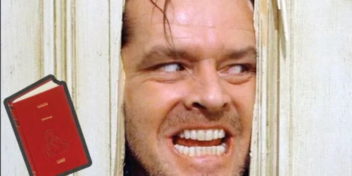 Secvenţe din filmul „The Shining“, în regia lui Kubrick