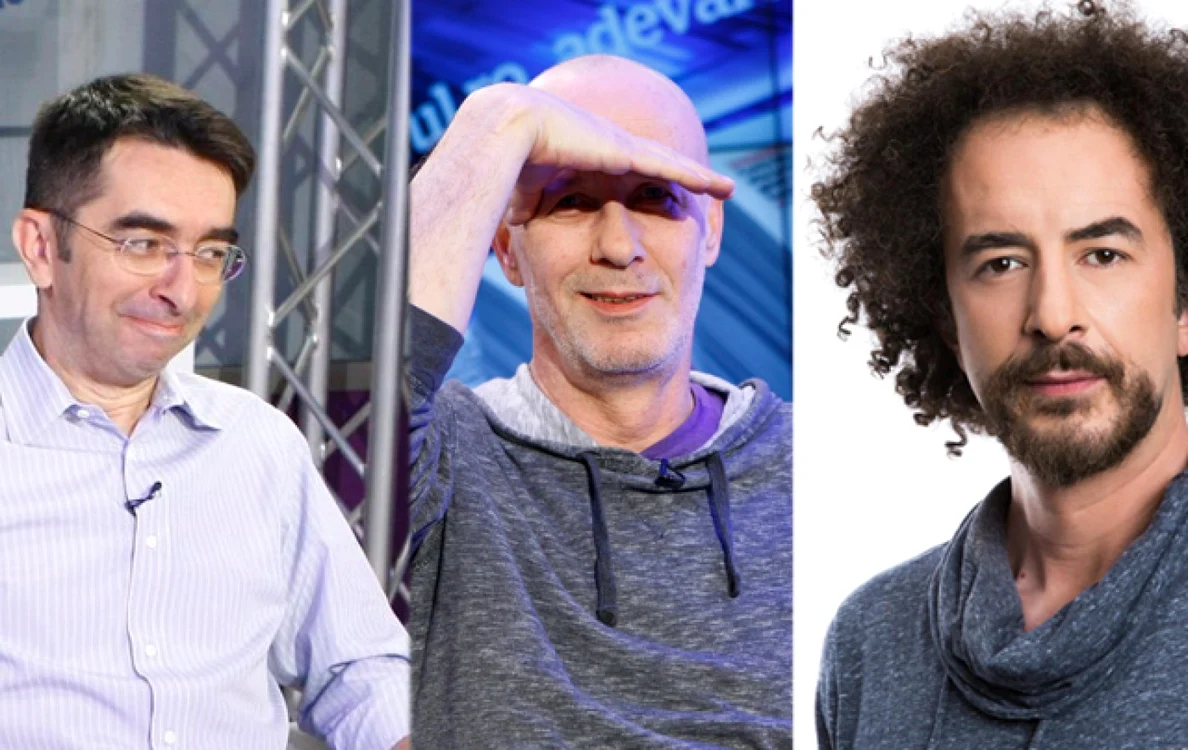 Mihai Găinuşă, Andrei Gheorghe şi Vlad Craioveanu, trei dintre figurile importante din FM-ul românesc FOTO Colaj Adevărul