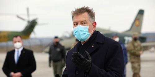 Klaus Iohannis - Baza 71 Aeriană General Emanoil Ionescu - Câmpia Turzii - 2 feb 2022 / FOTO Inquam Photos / Simion Tătaru