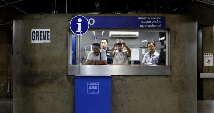 Greva la metrou a paralizat traficul în Sao Paulo FOTO Reuters