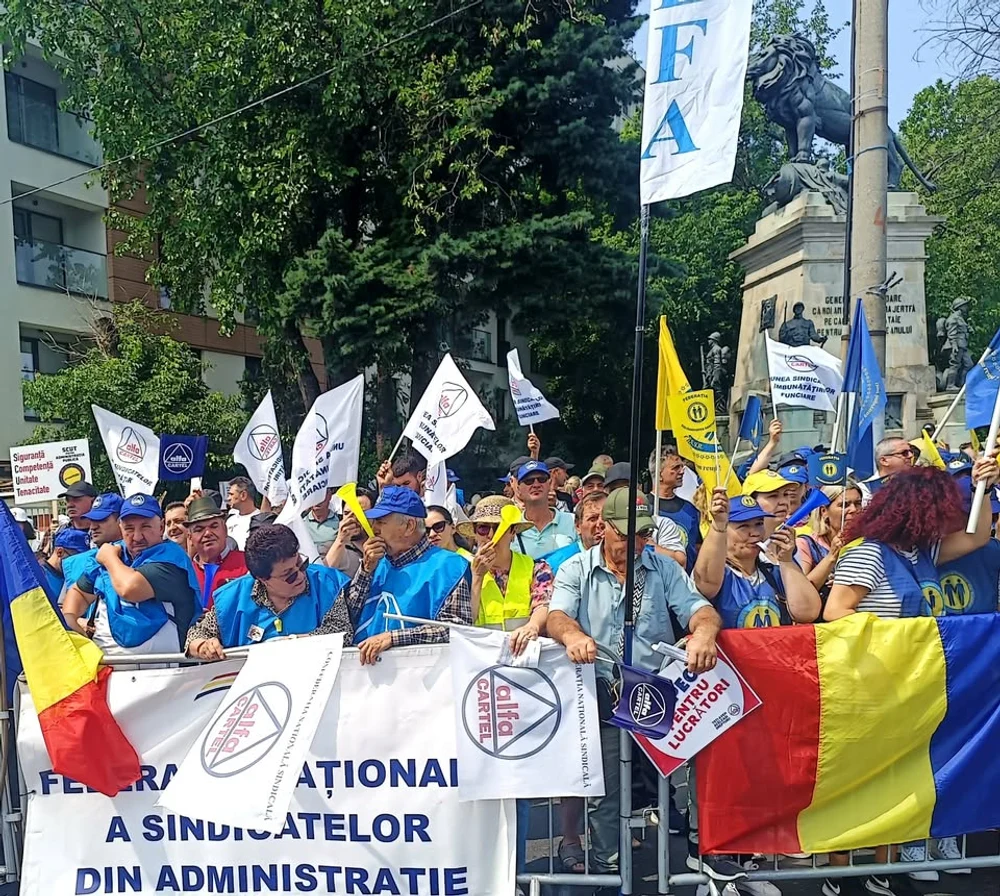 Mai multe confederaţii sindicale vor protesta miercuri în faţa Guvernului