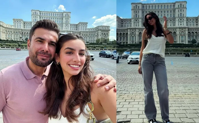 Adriana a venit să își viziteze tatăl celebru 
