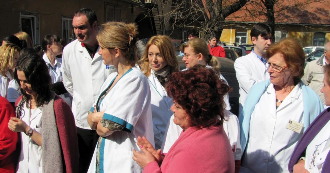 Nu este prima dată când medicii din toată ţara protestează FOTO arhivă