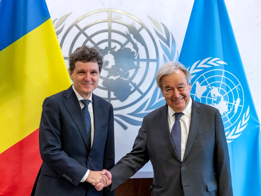 Nicușor Dan și Antonio Guterres