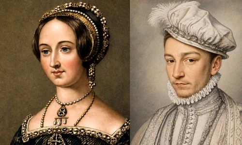 Marguerite de Valois și Henric de Navarra foto Profimedia prelucrată cu aI jpg