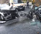 Imagini de la accidentul de pe Valea Oltului DN7_E81 Vâlcea cu cinci victime în urma unei depăşiri neregulamentare Foto Adevărul