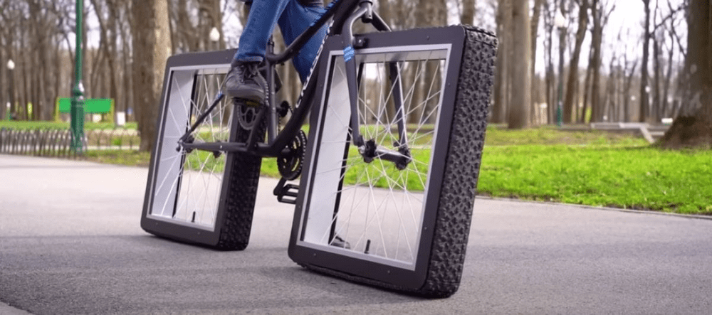 A fost inventată bicicleta funcțională cu roți pătrate. Cum funcționează VIDEO