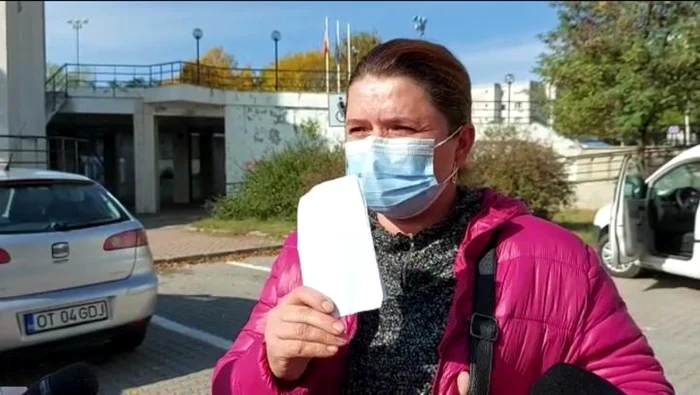 Tudorița Măceșanu foarte dezamăgită din sala de judecată