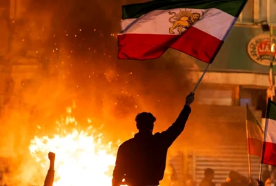 proteste violente in Iran foto X @gghamari jfif