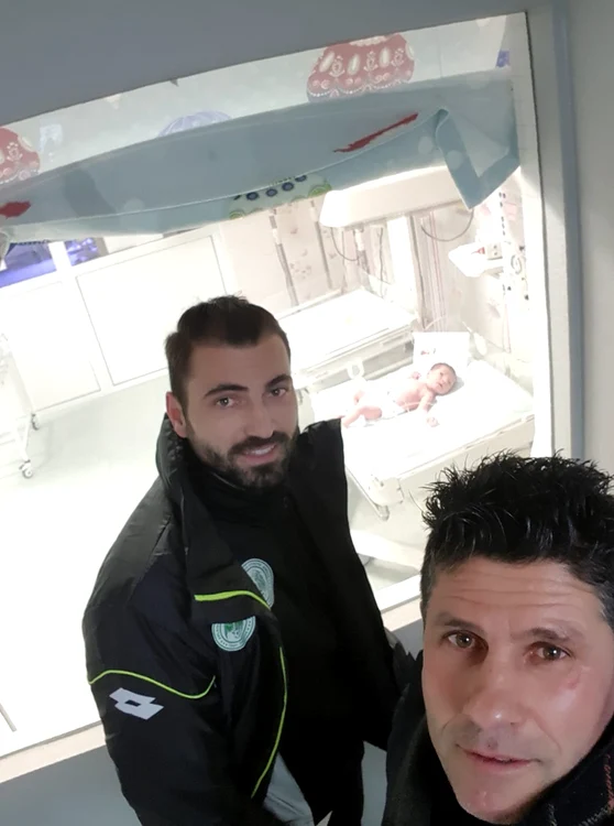 Stelian Ogică s-a pozat cu ginerele și cu nepoțelul său