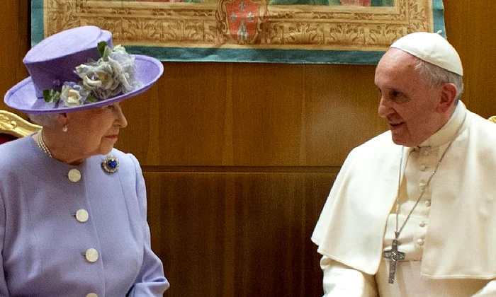Papa Francisc și Regina Elisabeta a II a jpg
