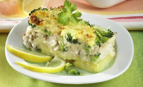 Baked Fish with Broccoli jpeg