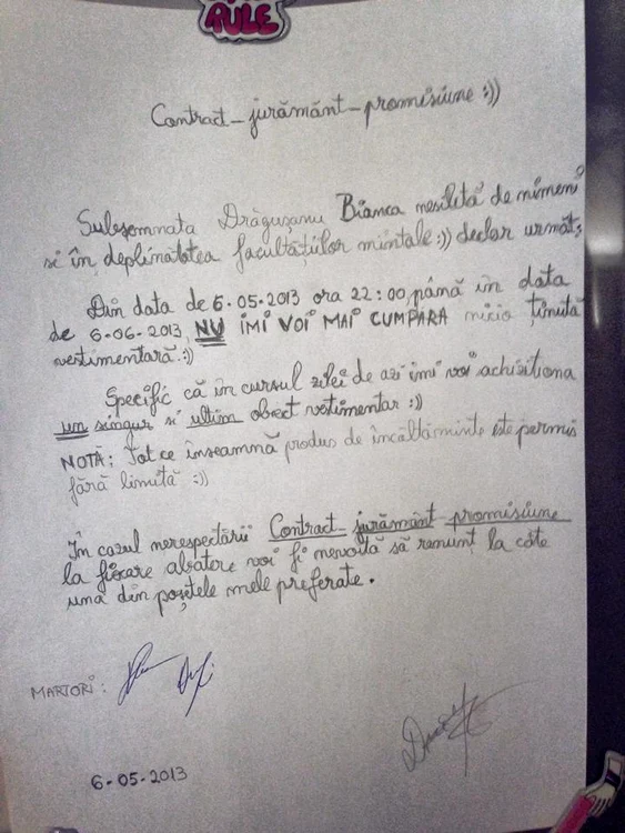 Contract Bianca Drăguşanu