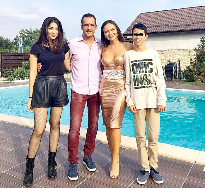 Cristina Șișcanu se înţelege bine cu cei doi copii vitregi, Ștefania și Filip