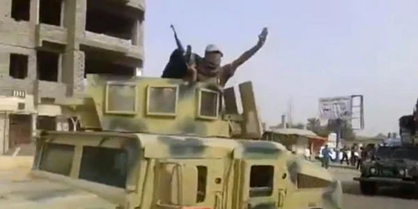 Jihadiştii din Siria folosesc echipamentele militare ale americanilor confiscate în Irak FOTO captura Youtube