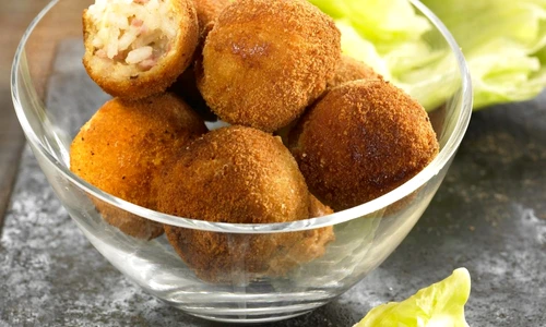 Rice,scamorza and walnut fried balls jpeg