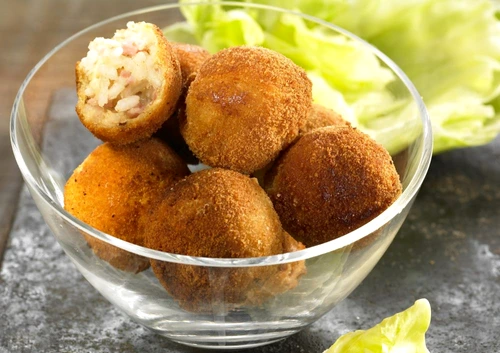 Rice,scamorza and walnut fried balls jpeg