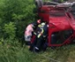 Plan Roşu de Acţiune în Vâlcea în urma unui accident pe DN 67 în care un microbuz cu 14 persoane s-a răsturnat în urma unei coliziuni Foto Adevărul