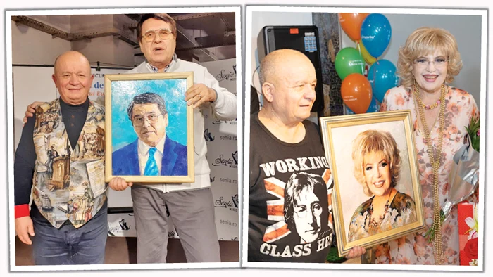 
    Marius Țeicu şi Corina  Chiriac, alături de artistul  Traian Nica Țuckman   