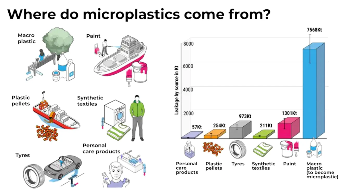 Surse de microplastic FOTO: De Gruyter Bill