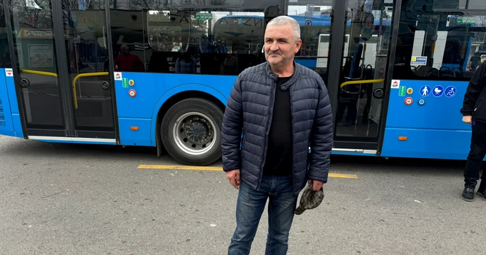 Liviu Apostol, sofer de autobuz. Foto Antonia Ispas