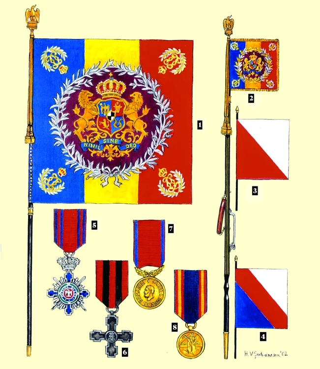 Drapele și decorații folosite de Armata Română în Războiul de Independență