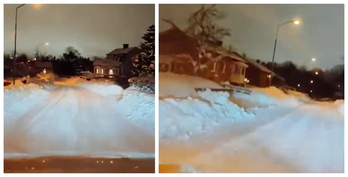 Românul a filmat drumul spre munca /foto:  Facebook / Mihai Daniel Culea