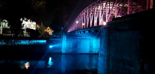Iluminarea Podului de Foer din Timişoara