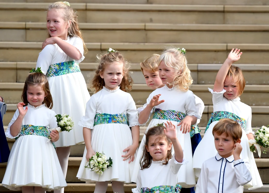 Isla, a doua din dreapta, în anul 2018, la nunta Prințesei Eugenie
