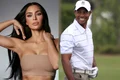 Tiger Woods și Kim Kardashian  foto   Instagram, Shutterstock jpg