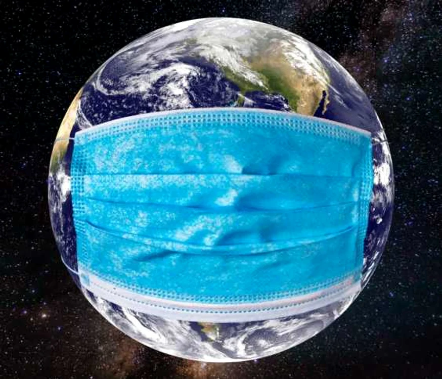 Planeta cu masca - coronavirus 