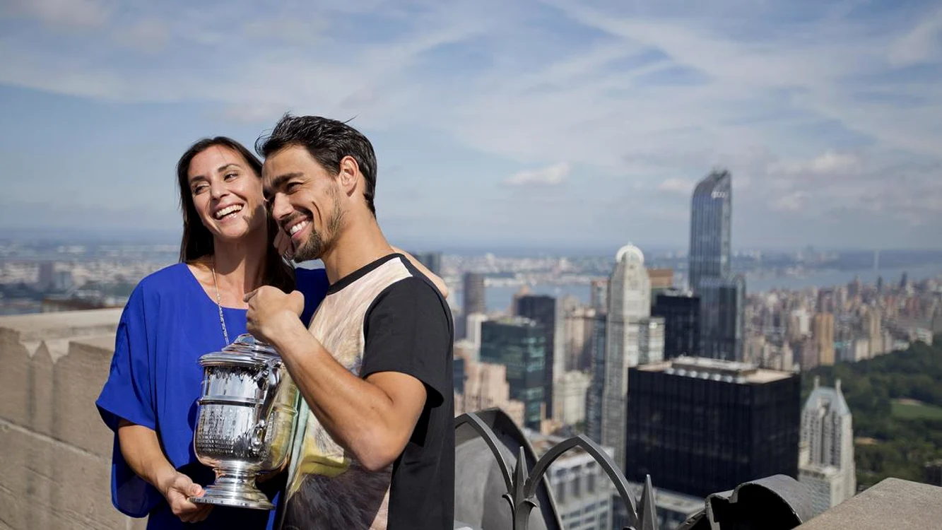 Flavia Pennetta l-a avut lângă ea pe Fabio Fognini