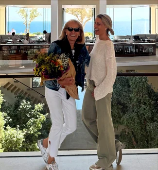Tatiana Blatnik și mama ei, contesa Marie Blanche Bierlein. FOTO: Instagram