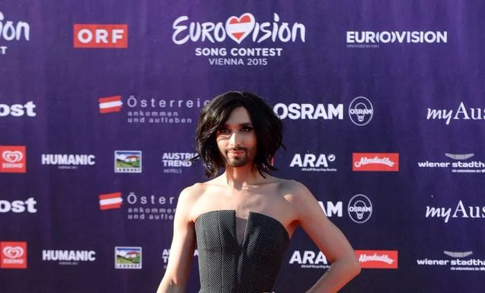 
    Eurovision 2015: Conchita Wurst a câştigat concursul de anul trecut şi "a adus" Eurovision în Austriafoto: Getty  
