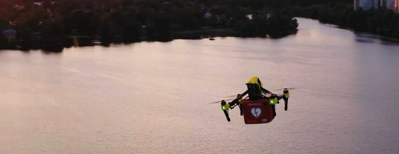 Testarea dronelor care livreaza produse.