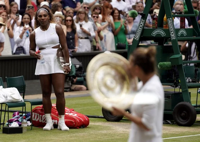 Serena Williams a fost învinsă de Simona Halep la Wimbledon 2019FOTO: Guliver/ Gettyimages