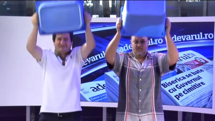 Jurnalistul Grigore Cartianu şi Călin Nicolescu, redactor şef adjunct „Adevărul“, au acceptat provocarea Prima TV