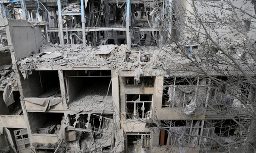 Distrugeri provocate de bombardamentele din Iran, Teheran FOTO AFP