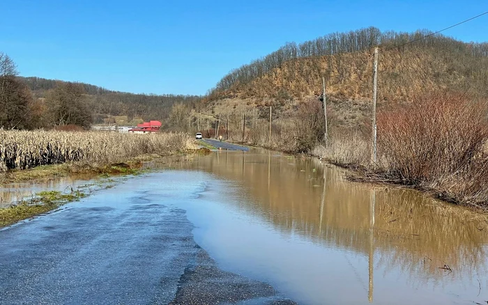 Inundații în nordul județului Hunedoara. Foto: Instituția Prefectului Hunedoara
