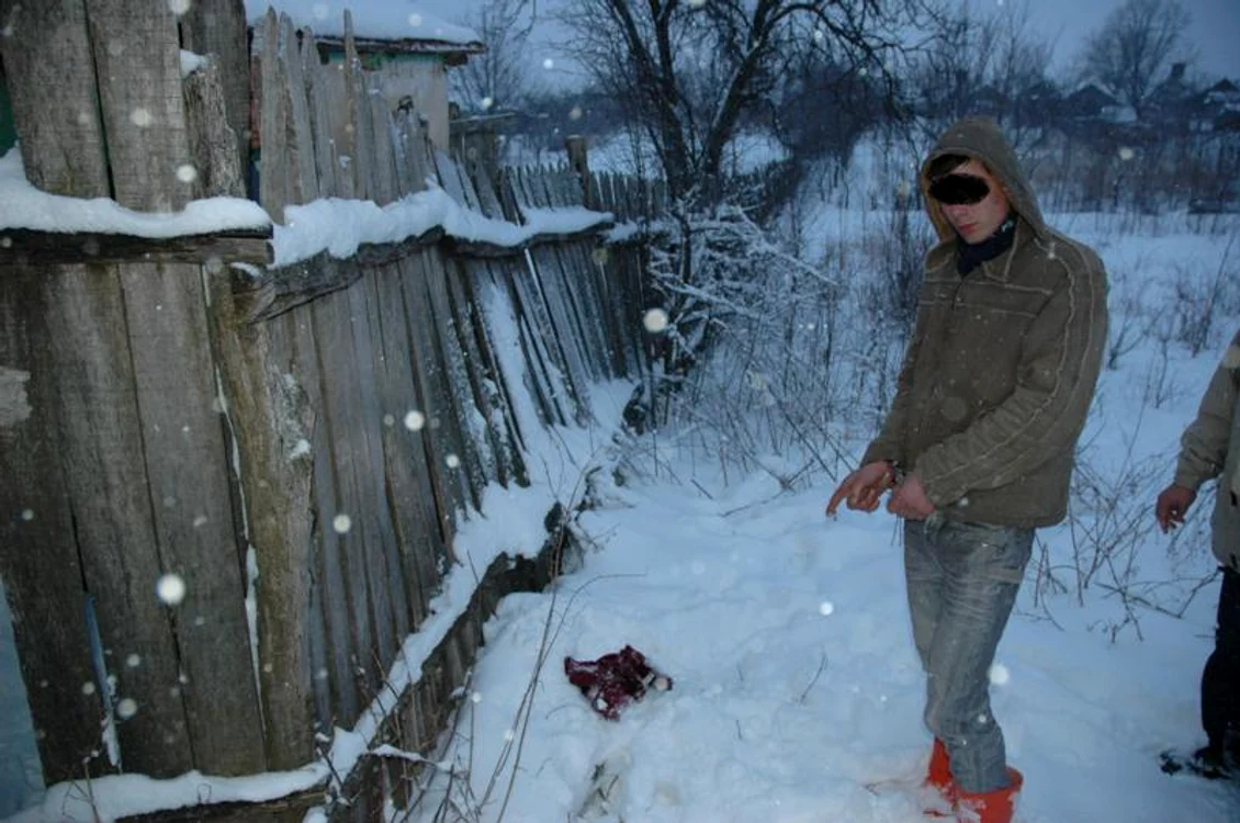 Dolj: Momentul reconstituirii oribilei crime.